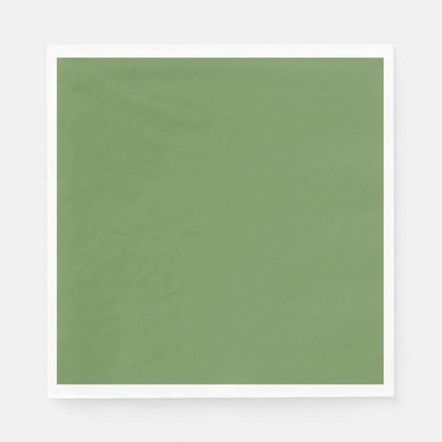 Solid Boston Farn rustikal grün Serviette (Vorderseite)