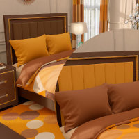 Solid braun und solide Orange