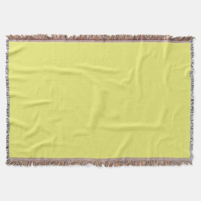 Solid Bright Lemon Gelbe Keule Blanket Decke (Vorderseite)