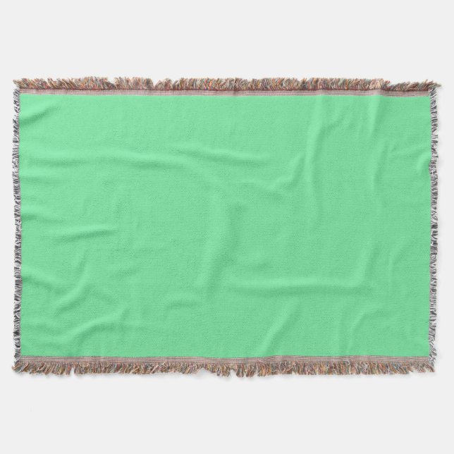 Solid Bright Lime Green Throw Blanket Decke (Vorderseite)