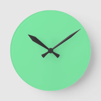 Solid Bright Lime Green Wall Clock Runde Wanduhr