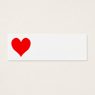 Solid Bright Red Niedlich Heart
