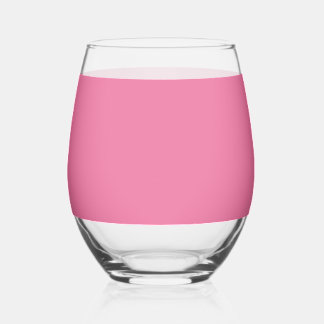 Solid Bright Roe Pink Glass Weinglas Ohne Stiel
