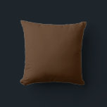 Solid Brown Kissen<br><div class="desc">Eine niedliche beige Farbe mit einer leeren Textvorlage in drei Zeilen. Klicken Sie auf Personalisieren, um kurze Wörter oder Namen hinzuzufügen, oder kaufen Sie es so, wie es ist, als eine passende feste Farbe. Wenn Sie das Wort in der Mitte gewollt haben, verließ Sie bitte die erste Zeile leer, und...</div>