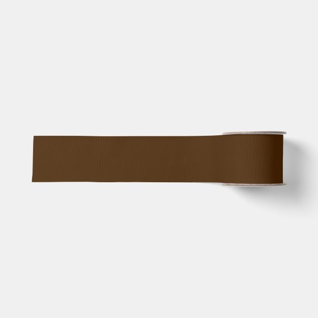 Solid Brown Ribbon Ripsband (Vorderseite)