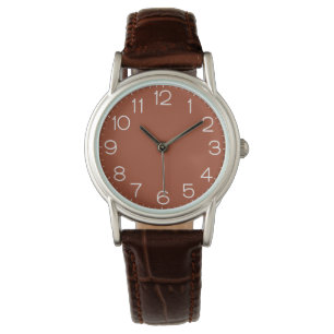 Solid Burnt Orange Armbanduhr