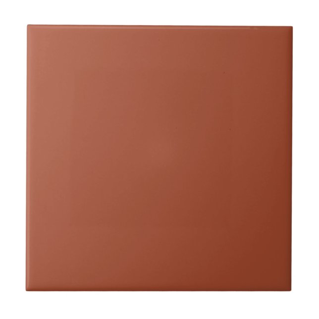 Solid Burnt Orange Fliese (Vorderseite)