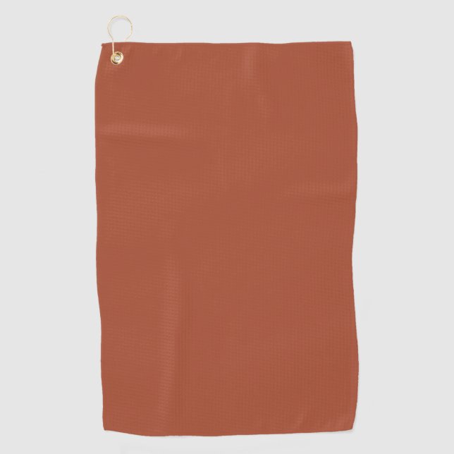 Solid Burnt Orange Golfhandtuch (Vorderseite)