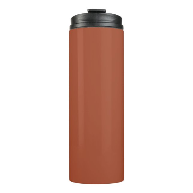 Solid Burnt Orange Thermosbecher (Vorderseite)