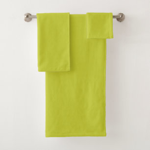 SOLID CHARTREUSE BADHANDTUCH SET