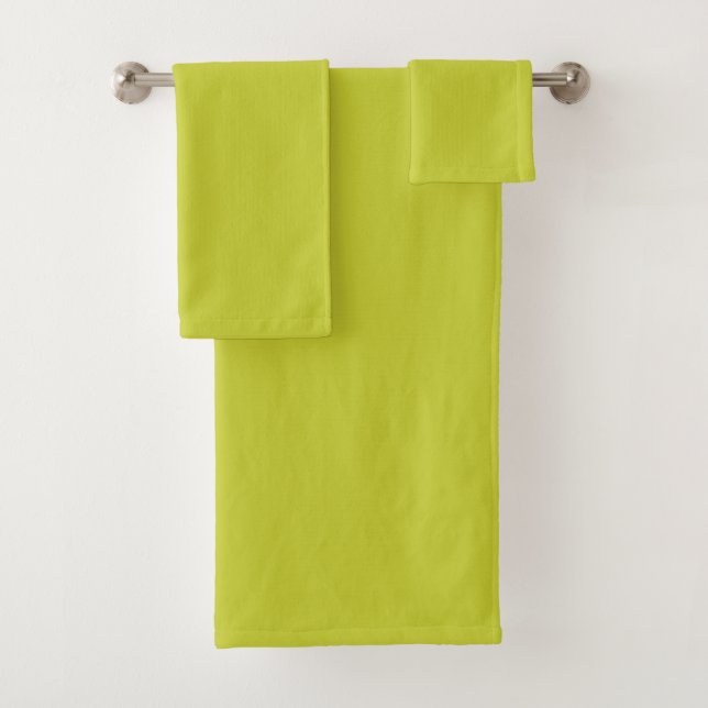 SOLID CHARTREUSE BADHANDTUCH SET (Insitu)