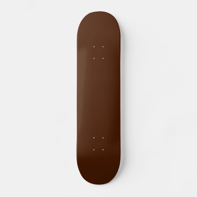 Solid Chocolate Brown Skateboard (Vorderseite)