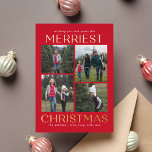 Solid Clean Collage FOIL Weihnachtsfotokarte Folien Feiertagskarte<br><div class="desc">Feiern Sie die Saison mit dieser modernen und stilvollen Karte von Berry Berry Sweet. Besuchen Sie berryberrysweet.com für stilvolle Schreibwaren und personalisierte Geschenke!</div>