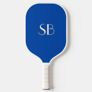 Solid Cobalt Blue Monogram Pickleball Schläger