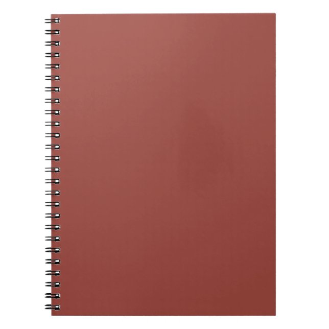 Solid Cognac Farbe Minimalistisch Schlicht Notizblock (Vorderseite)