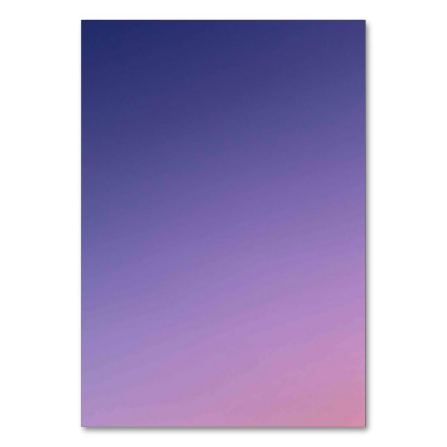 Solid Color American Tischnummer Card (Vorderseite)
