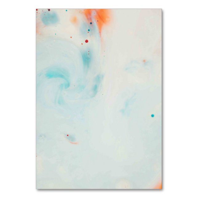 Solid Color American Tischnummer Card (Vorderseite)