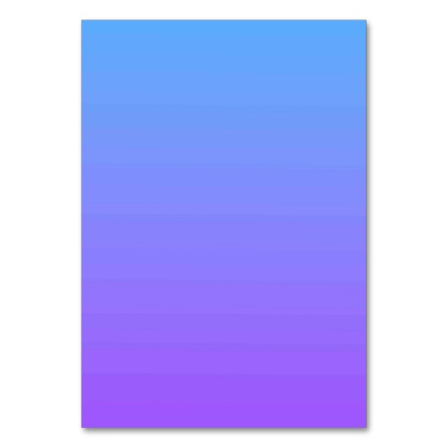 Solid Color American Tischnummer Card (Vorderseite)