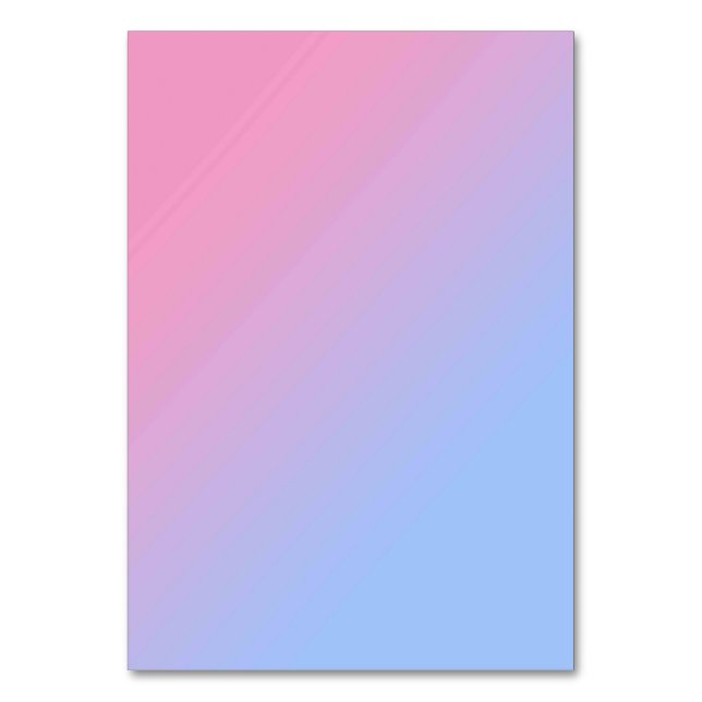 Solid Color American Tischnummer Card (Vorderseite)