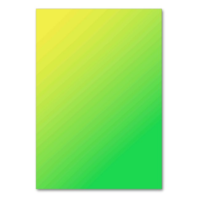 Solid Color American Tischnummer Card (Vorderseite)