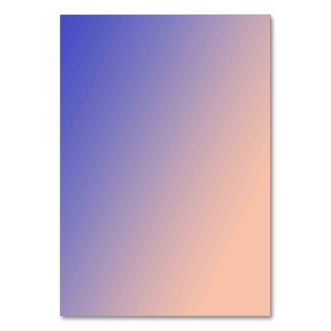 Solid Color American Tischnummer Card (Vorderseite)