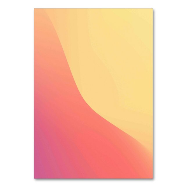 Solid Color American Tischnummer Card (Vorderseite)