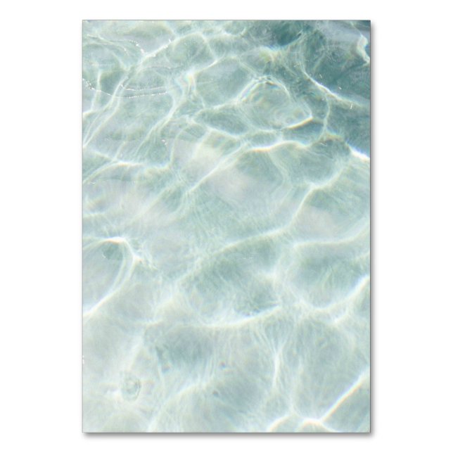 Solid Color American Tischnummer Card (Vorderseite)