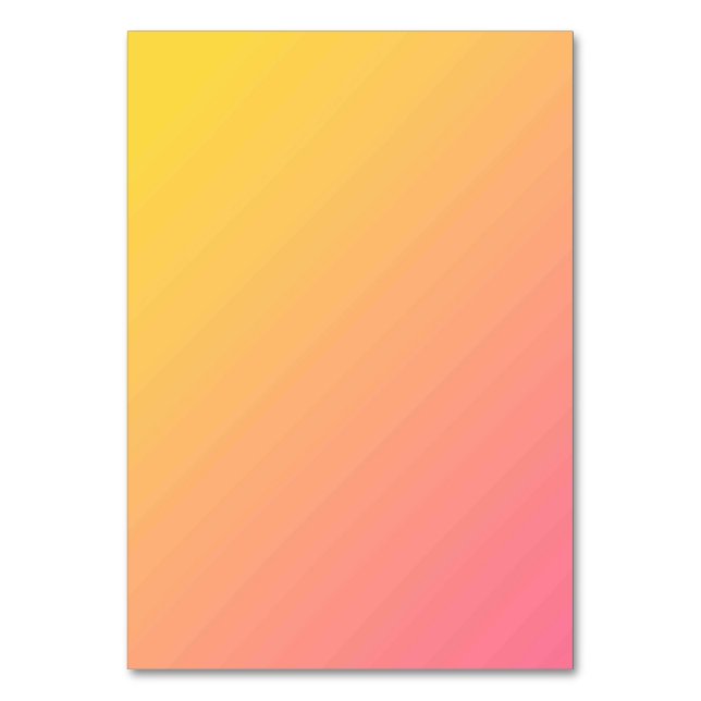 Solid Color American Tischnummer Card (Vorderseite)