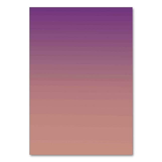 Solid Color American Tischnummer Card (Vorderseite)