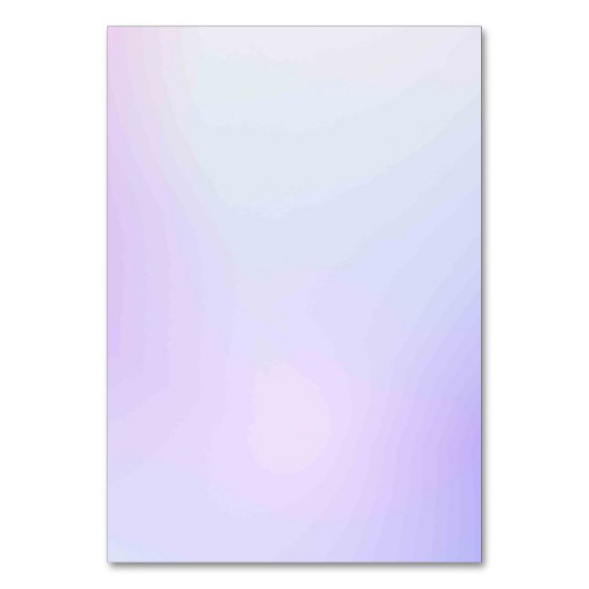 Solid Color American Tischnummer Card (Vorderseite)