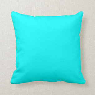 Solid Color Bright Aqua Kissen
