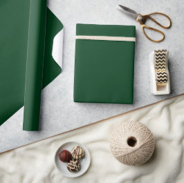 Solid color dark green geschenkpapier