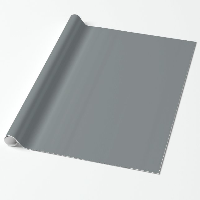 Solid Color: Holzkohle grau Geschenkpapier (Ungerollt)