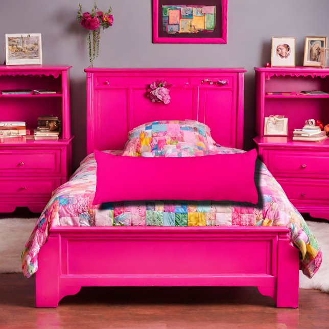 solid color hot pink seitenschläferkissen (Von Creator hochgeladen)