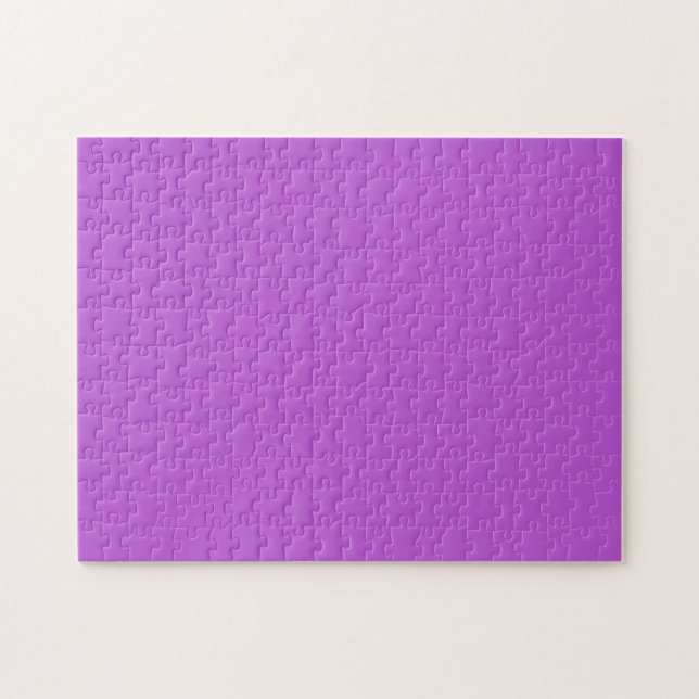 Solid Color Medium Orchid Puzzle (Horizontal)