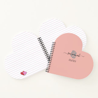 Solid Color Monogram Sketchbook Notebook Notizbuch