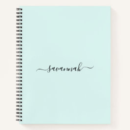 Solid Color Monogram Sketchbook Notizbuch