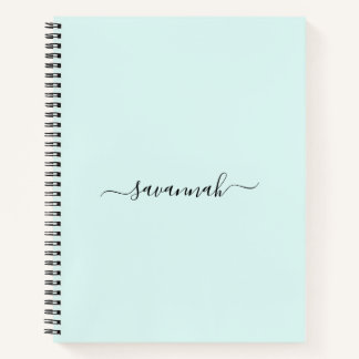 Solid Color Monogram Sketchbook Notizbuch