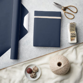Solid color navy deep sea blue geschenkpapier