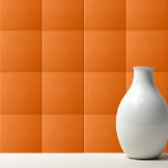 Solid color tiger orange fliese<br><div class="desc">Trendy simple design in tiger orange solid color.</div>