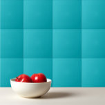 Solid color turquoise ocean blue fliese<br><div class="desc">Solid color turquoise ocean blue design.</div>