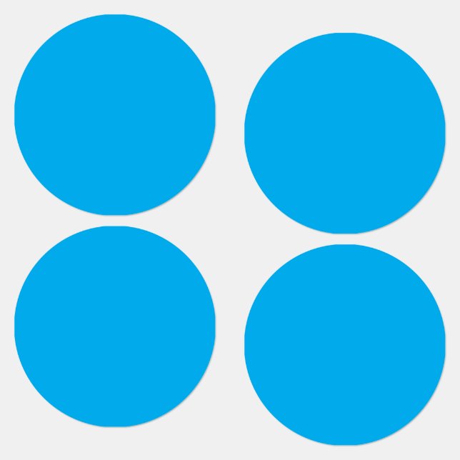 Solid Cyan Blue Background  Etiketten (Gruppe)