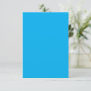 Solid Cyan Blue Background   Sommerminimalstil RSVP Karte