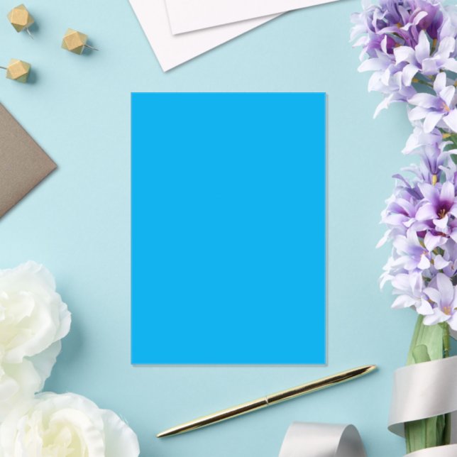 Solid Cyan Blue Background | Summer Minimal Style Acryleinladungen (In Situ (Hochzeit))