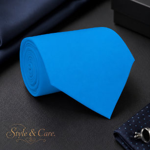 Solid Cyan-blue Colors Simple Neck Tie Krawatte