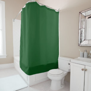 Solid Dark Forest Green Color Duschvorhang