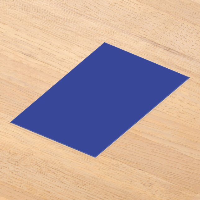 Solid Deep Blue Backdrop | Bold Minimalist Design Acryleinladungen (Ablage )