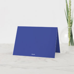 Solid Deep Blue Background Minimalistisches Desi Einladung