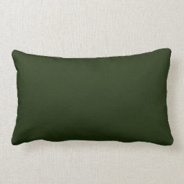 Solid deep forest green lendenkissen