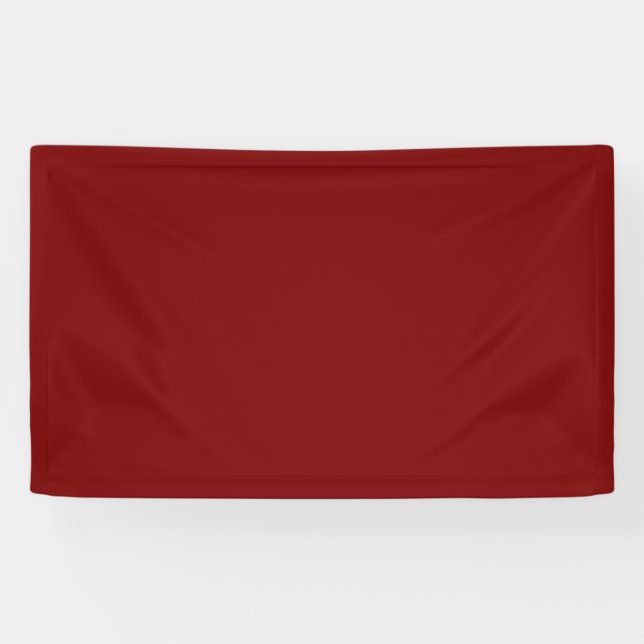 Solid Deep Red Colored Banner (Horizontal)